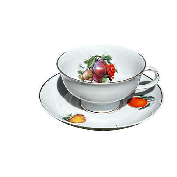 Vintage Other - Vintage Fuit Teacup and saucer